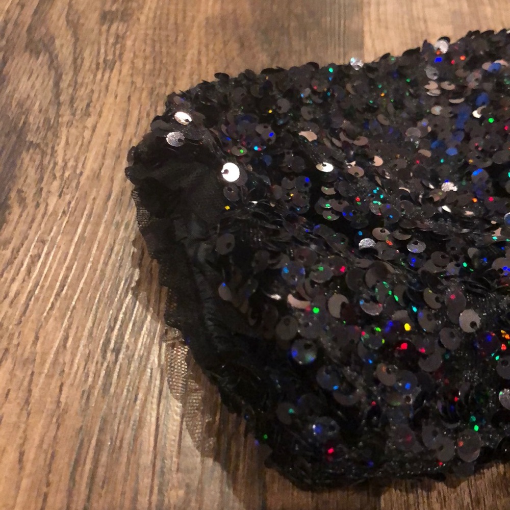 NWOT! Cat & Jack black sequin tulle dress - Picture 7 of 7